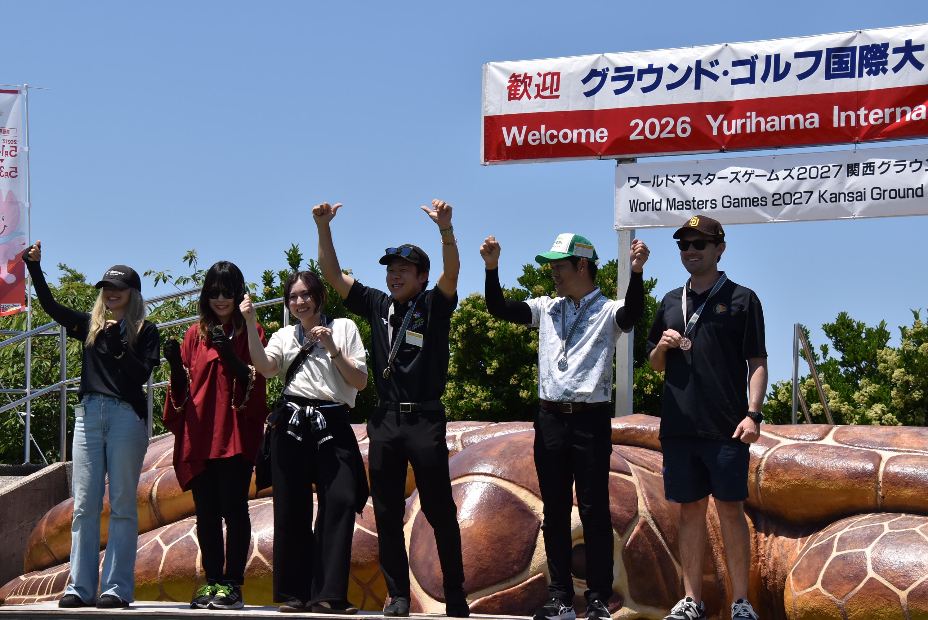 グラウンドゴルフ大会の様子